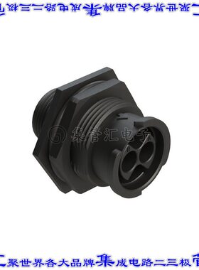 FLS712N2P03 圆形连接器4POS插座外壳用于公插针黑色面板安装