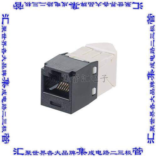 CJUD6X88TGBL 接插件连接器CAT6A UP/DOWN 45 DEGREE TG WIREC