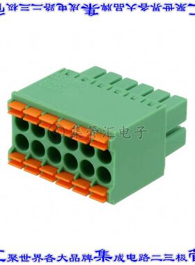 1790140 端子块连接器12POS插头母插口2排3.5mm绿色自由悬挂