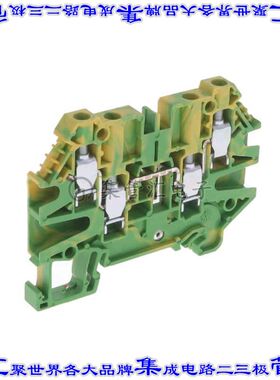 XW5G-S4.0-2.2-1 端子块连接器4POS接地地面6.0mm绿色黄色10-26AW