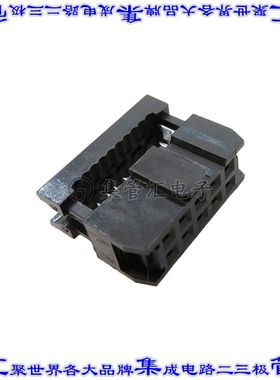FCS-10-SG 矩形连接器10POS插口2排2.54mm母插口黑色IDC镀金自由