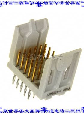5223016-1 背板连接器30POS接头公引脚5排2mm通孔天然色
