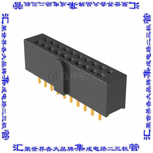SFH11-PBPC-D10-ST-BK 针座连接器20POS插座2排2.54mm母形插口通