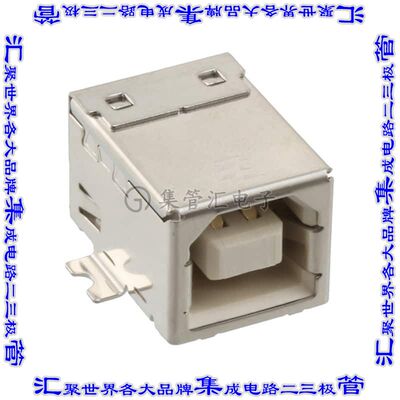 1734346-4 连接器USB-B插座4POS USB 2.0表面贴装直角
