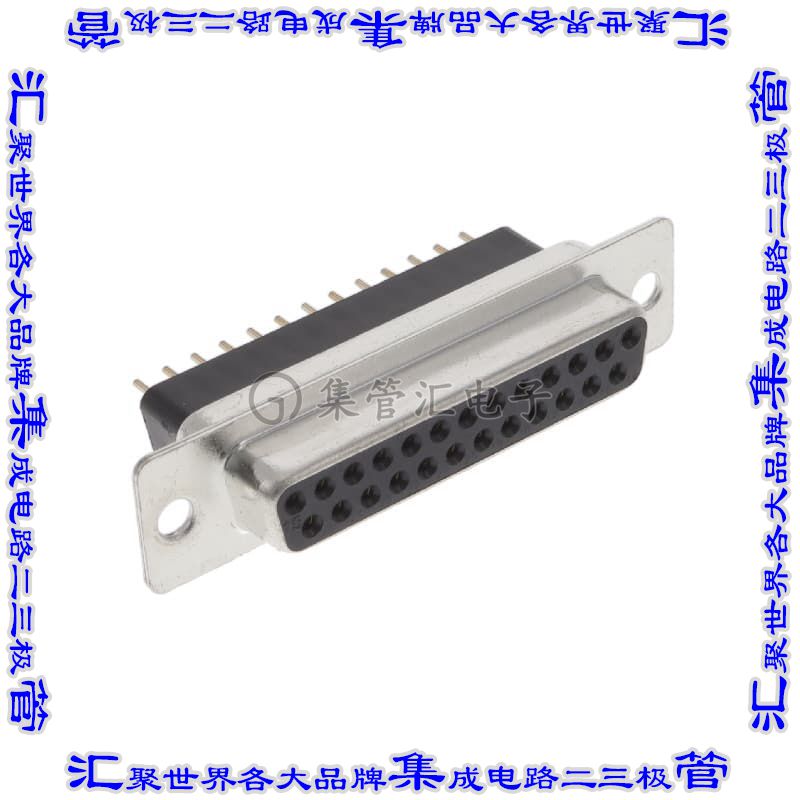 DB25-SE-1 连接器25POS插座母插口2排D-Sub通孔
