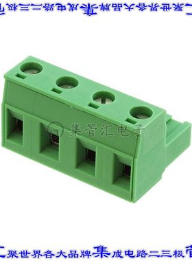 1767025 端子块连接器4POS插头母插口7.62mm绿色自由悬挂