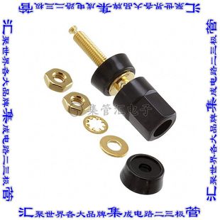 HEX 接插件连接器CONN POST BLACK BIND 5018