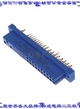 PCIH47F9300A1/AA 背板连接器47POS插座母插口通孔蓝色