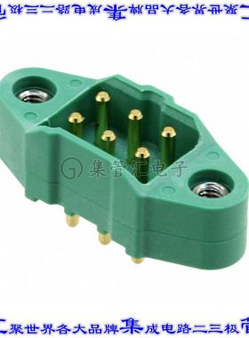 M300-MV30645M1 针座连接器6POS接头2排3mm公形插针通孔直针镀金