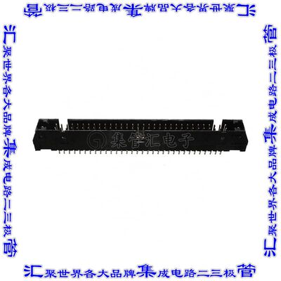 1658694-5 针座连接器64POS接头2排2.54mm公形插针通孔直针镀金
