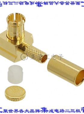 252102-75 同轴连接器MCX插头公引脚焊接75欧姆自由悬挂直角