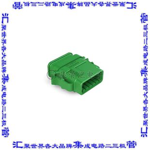 ATM06-12SC-SR1GN 矩形连接器外壳12POS插头2排母形插口绿色自由