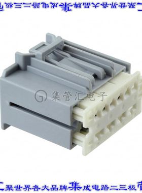 313721100 0313721100矩形连接器外壳10POS插座2排母形插口灰色自