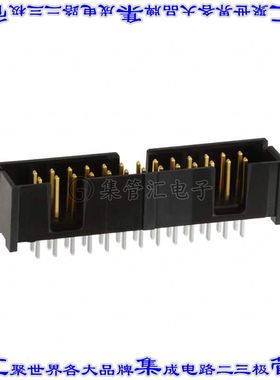 5103309-6 针座连接器26POS接头2排2.54mm公形插针通孔直针镀金