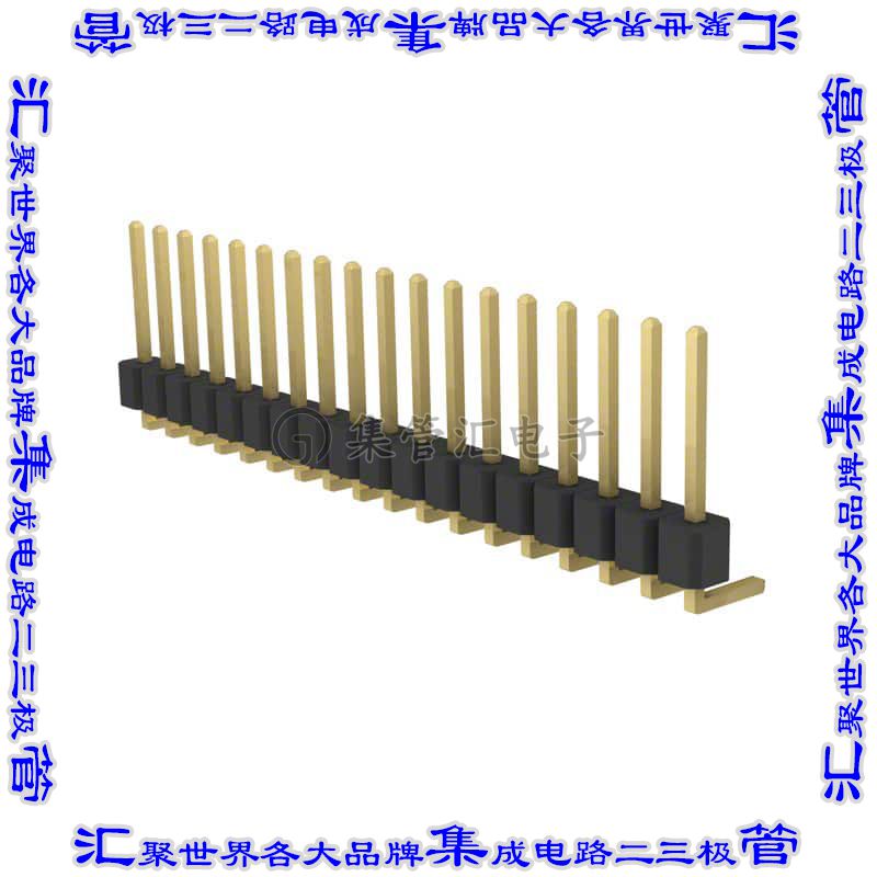 PRPC018SGAN-M71RC 针座连接器18POS分离式2.54mm公形插针通孔直