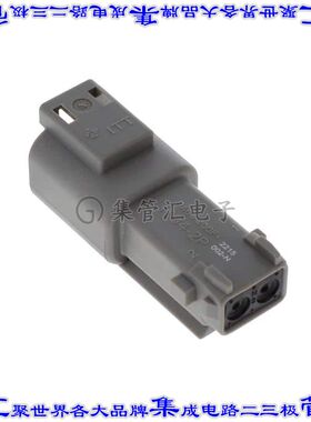 IT04-2P-002-N 矩形连接器外壳2POS插座公形引脚灰色自由悬挂