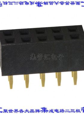 NPPN052AFCN-RC 针座连接器10POS插座2排2mm母形插口通孔直针镀金
