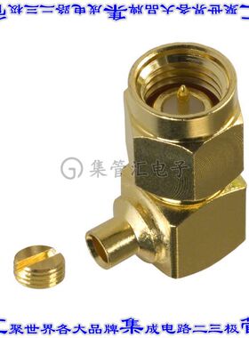 132111 同轴连接器SMA插头公引脚焊接50欧姆自由悬挂直角