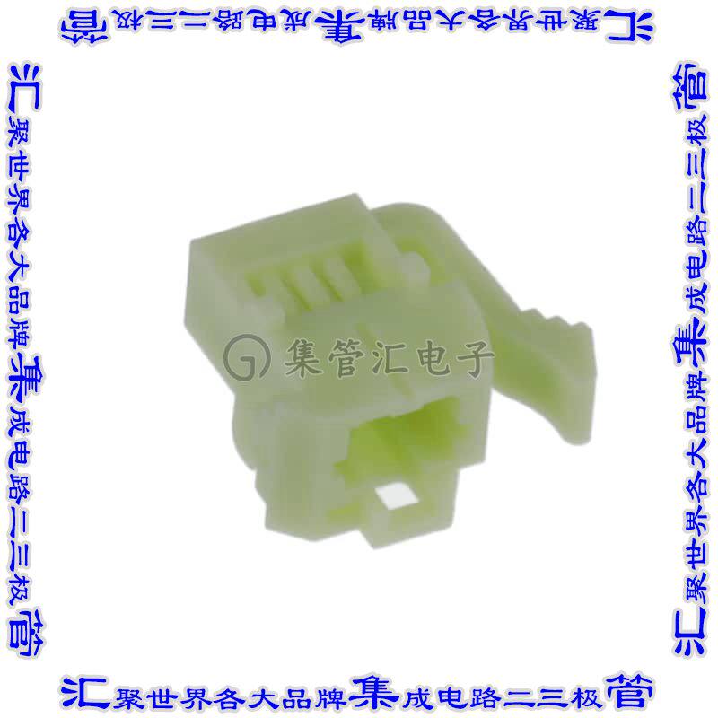 ISP1-03-A 矩形连接器外壳3POS插头1mm公形引脚绿色面板安装