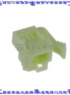 ISP1-03-A 矩形连接器外壳3POS插头1mm公形引脚绿色面板安装