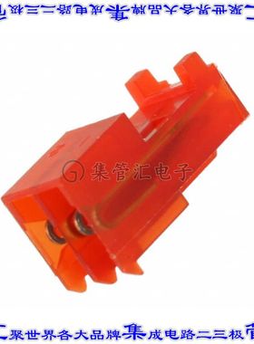 3-644042-2 矩形连接器2POS插座2.54mm母插口红色IDC镀金自由悬挂
