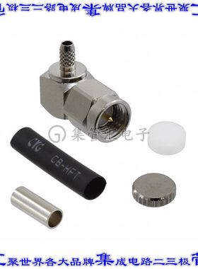 CONSMA012 同轴连接器SMA插头公引脚焊接50欧姆自由悬挂直角