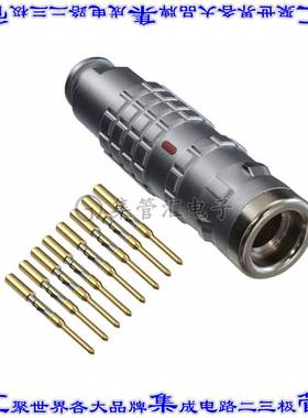 FGG.1K.308.CYCC60Z 圆形连接器8POS插头公引脚压接镀金自由悬挂