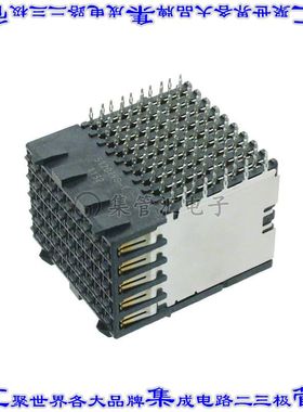 5120790-1 背板连接器100POS插座母插口10排2.5mm板边缘通孔直角