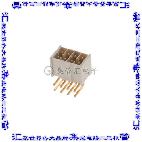 IPL1-104-01-H-D-RA-K 针座连接器8POS接头2排2.54mm公形插针通孔
