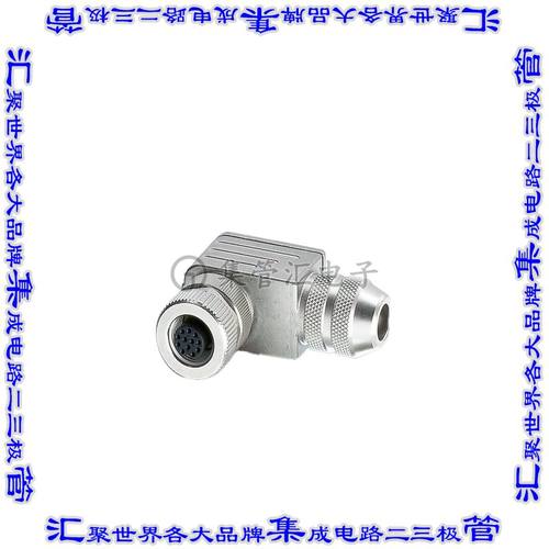 1404413 圆形连接器12POS插座母插口焊杯镀金自由悬挂直角