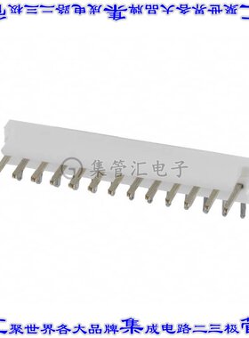 1-640455-3 针座连接器13POS接头2.54mm公形插针通孔直角锡