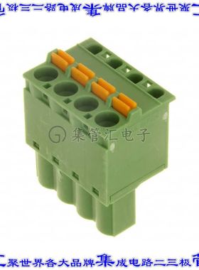 1873074 端子块连接器4POS插头母插口5.08mm绿色自由悬挂