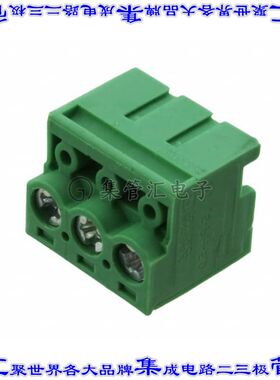 1755596 端子块连接器3POS无罩接头的插头5mm绿色自由悬挂