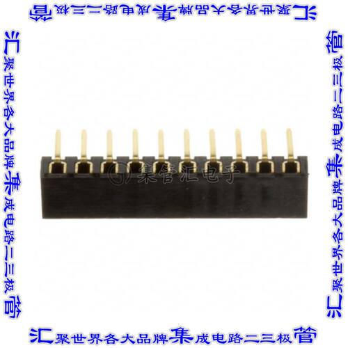 NPPN101FGGN-RC 针座连接器10POS插座2mm母形插口通孔直角镀金
