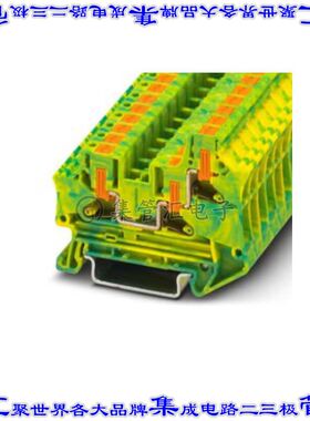 1116739 端子块连接器3POS接地地面8.2mm绿色黄色8-20AWG