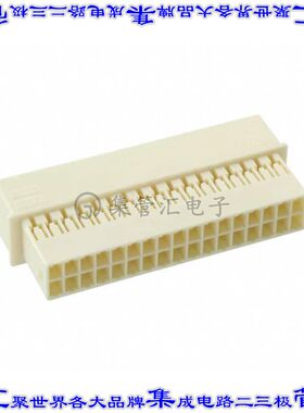 3-1969593-4 矩形连接器外壳34POS插座2排2.5mm公形引脚天然色自