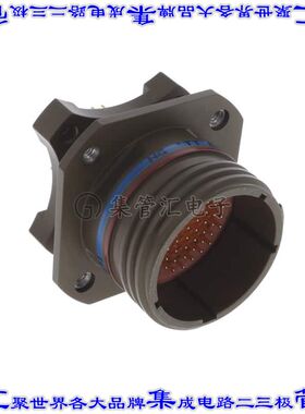 KJAD0T19W35PN115 圆形连接器66POS插座公形引脚焊接面板安装通孔