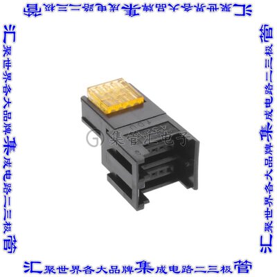 37C04-3163-000 FL 矩形连接器8POS插口2排2mm母插口黑色IDC自由