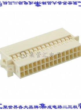 3-1969595-0 矩形连接器外壳30POS插座2排2.5mm公形引脚天然色面