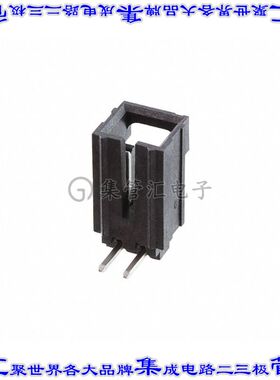 1719740002 针座连接器2POS接头2.54mm公形插针通孔直角锡