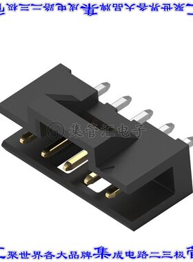2823402-6 针座连接器6POS接头2mm公形插针通孔直针镀金