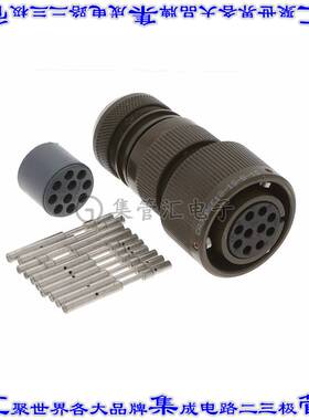 CA3106E18-1S-B-15 圆形连接器10POS插头母插口压接银自由悬挂