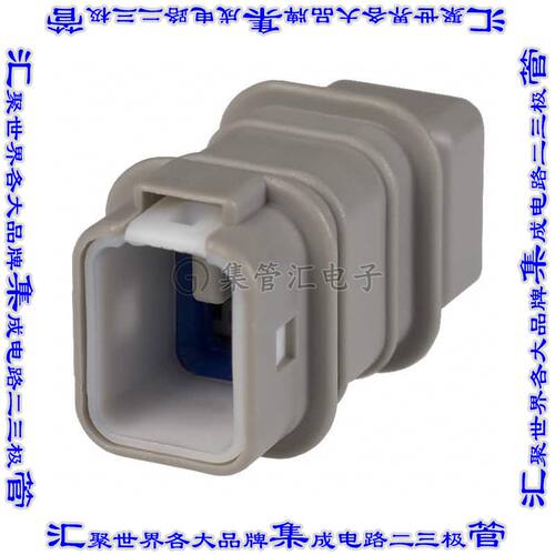05T-JWPF-HHLE-D 矩形连接器外壳5POS插头2排2mm公形引脚灰色自由