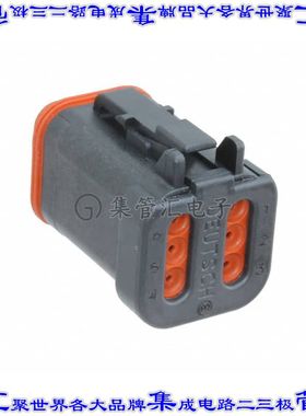 DT06-6S-CE05 矩形连接器外壳6POS插头3排母形插口灰色自由悬挂