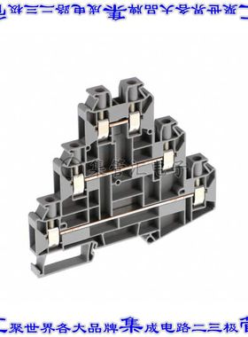 3046703 端子块连接器6POS馈通式3排8.2mm灰色8-24AWG