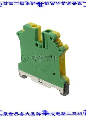 441517 0441517端子块连接器2POS接地地面6.2mm绿色黄色10-26AWG