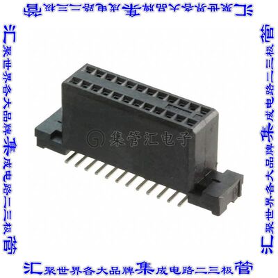 5-104550-3 针座连接器24POS插座2排1.27mm母形插口表贴SMD镀金