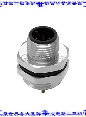 643050100605 圆形连接器5POS插座公形引脚焊杯镀金面板安装