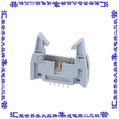 AWH 10G-0232-T 针座连接器10POS接头2排2.54mm公形插针通孔直针