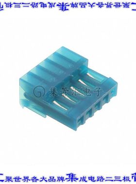 MTD-A-05-E-2 矩形连接器5POS插座2.54mm母插口蓝色IDC锡自由悬挂